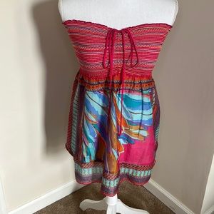 Hale Bob Tube Top Style Silk Blend Blouse Size Medium